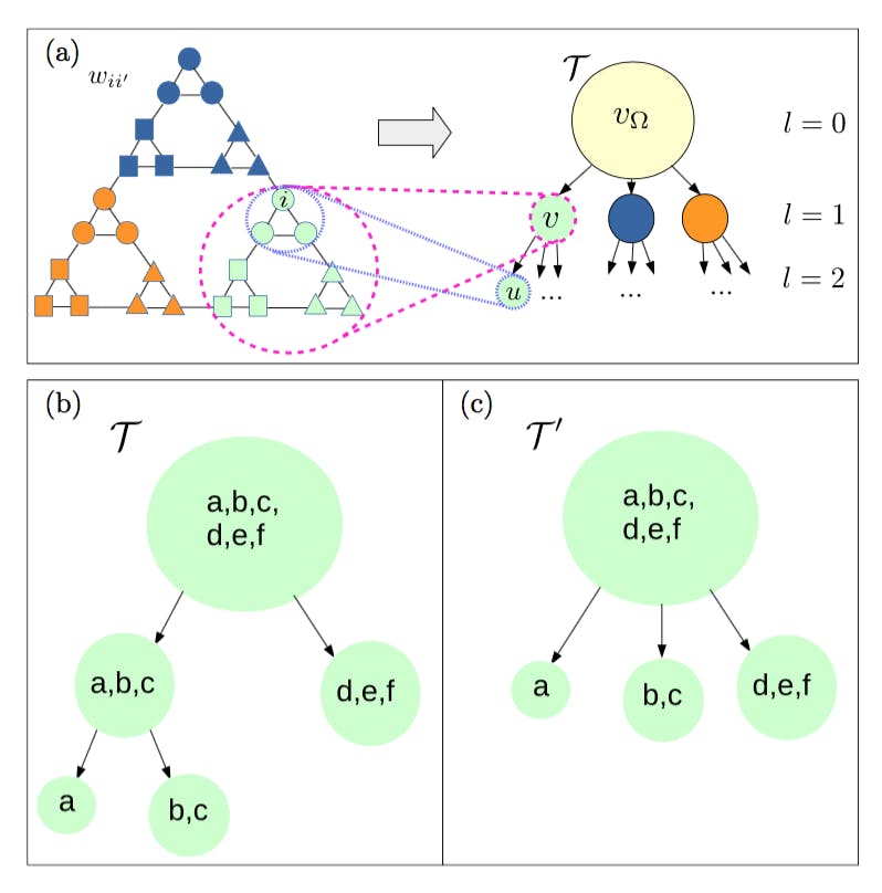Hierarchical mutual information for the comparison of hierarchical community structures in complex networks.
