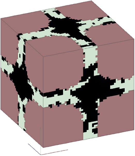 Our Monte Carlo model sheds light on the Ostwald ripening, namely the growth of big particles at the expense of the small ones.
